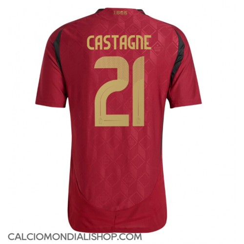 Maglie da calcio Belgio Timothy Castagne #21 Prima Maglia Europei 2024 Manica Corta